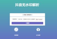 抖音在线无水印解析PHP源码