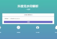 最新抖音无水印解析PHP源码